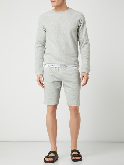 Calvin Klein Underwear Sweatshirt mit Kontrastsaum Mittelgrau 1