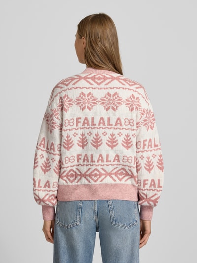 Vila Strickpullover mit Stehkragen Modell 'FROSTINA' Rose 5