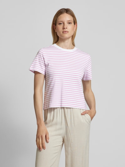 s.Oliver RED LABEL T-shirt met ronde hals Rosé - 4