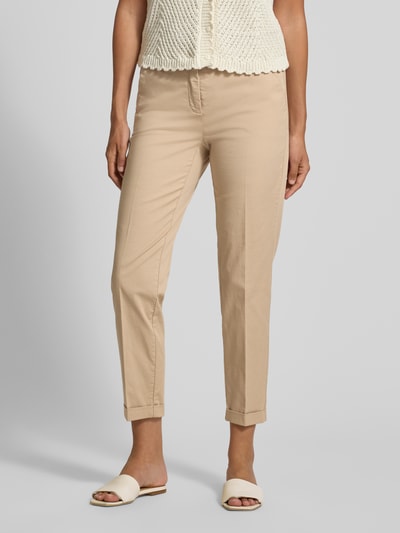 CAMBIO Slim Fit Chino aus Baumwoll-Mix Modell 'KARINA' Camel 4