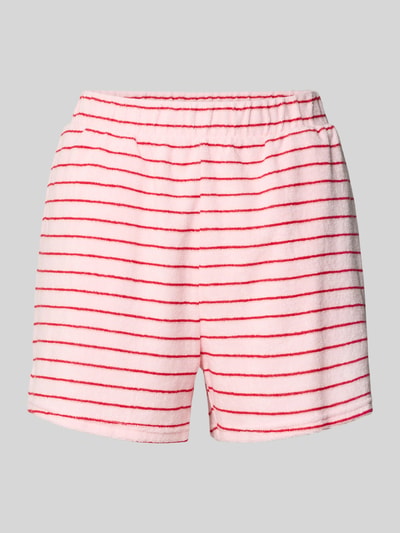 PIECES Regular Fit Shorts aus Baumwoll-Mix Modell 'KAY' Rosa 1