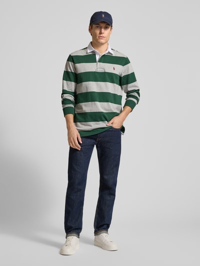 Polo Ralph Lauren Sweatshirt met polokraag en labelstitching Groen - 1