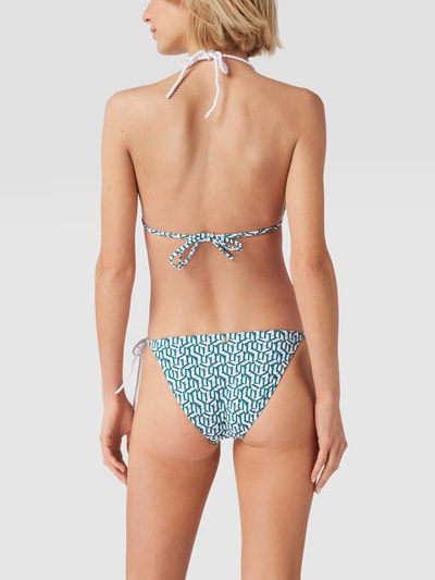 TOMMY HILFIGER Bikini-Oberteil mit Allover-Logo Gruen 4