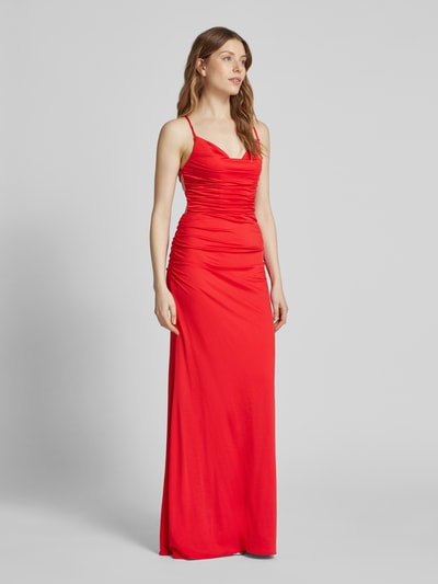 Laona Abendkleid mit Raffungen Rot 1