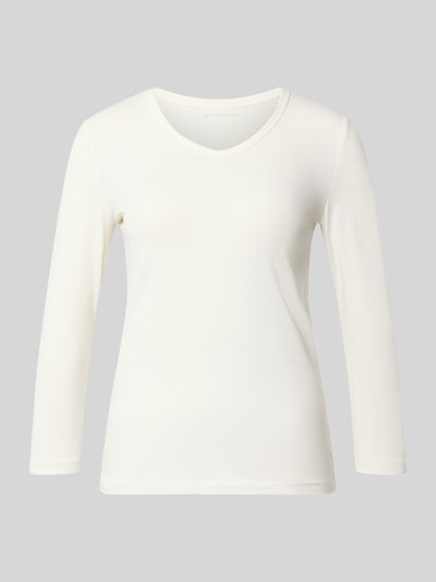 Tom Tailor damski t-shirt o kroju regular fit z mieszanki bawełny Biały 1