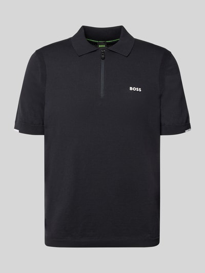 BOSS Green Regular Fit Poloshirt aus reiner Baumwolle Modell 'KN_EVER-X' Marine 2