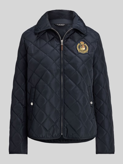 Lauren Ralph Lauren Kurtka pikowana o kroju regular fit z wyhaftowanym herbem Ciemnoniebieski 2