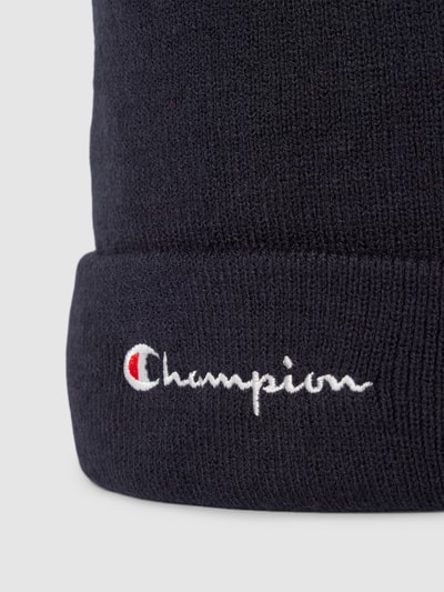 CHAMPION Czapka beanie z wyhaftowanym logo Ciemnoniebieski 2