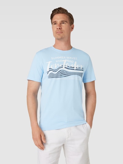 Tom Tailor T-Shirt mit Logo-Print Bleu 4