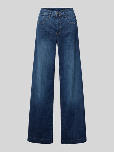 MAC Wide leg jeans in 5-pocketmodel Donkerblauw - 2