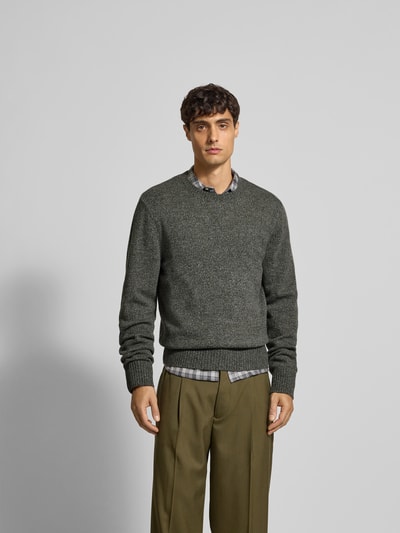 Officine Générale Pullover aus Woll-Kaschmir-Mix Taupe 4