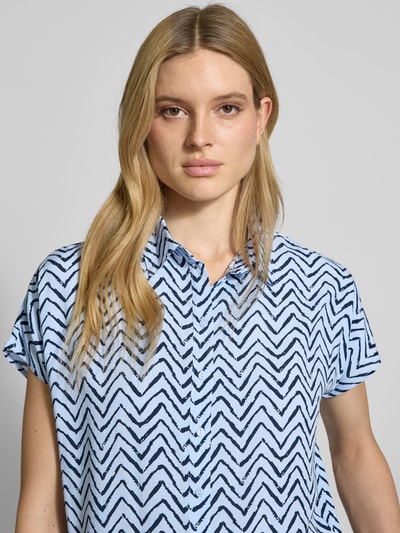 Christian Berg Woman Relaxed Fit Bluse mit Kappärmeln Bleu 3