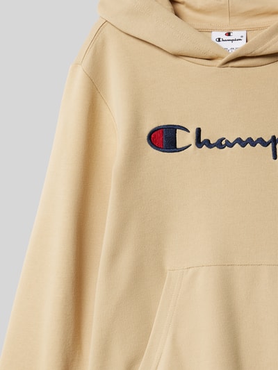 CHAMPION Hoodie met labelstitching Zand - 2