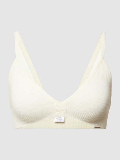 Calvin Klein Underwear Bralette met spaghettibandjes, model 'PLUCHE LOUNGE' Offwhite - 2