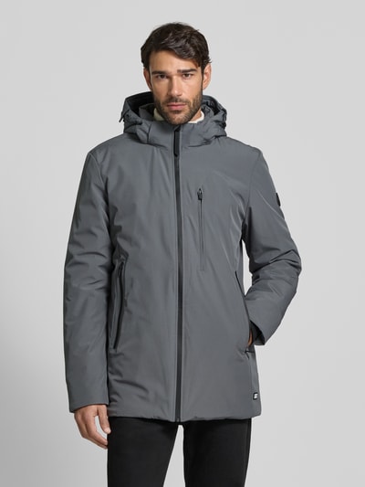 CARS JEANS Kurtka z kapturem model ‘HARWICK’ Grafitowy 4