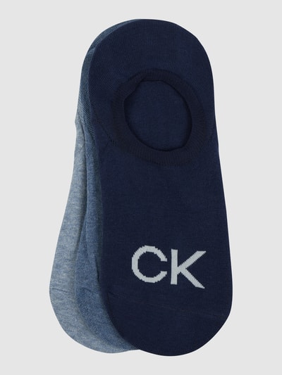 CK Calvin Klein Skarpetki stopki niskie w zestawie 3 szt. Jeansowy niebieski 1