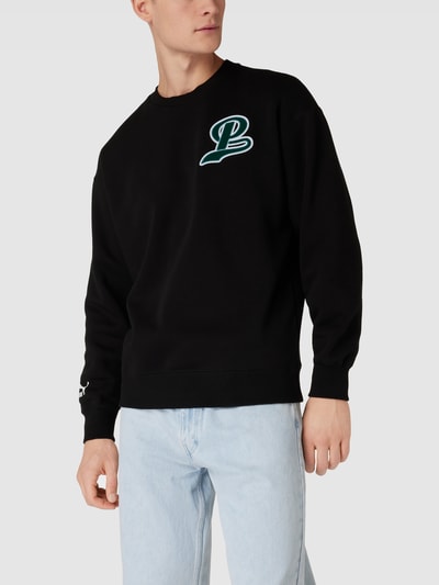 PUMA PERFORMANCE Relaxed Fit Sweatshirt mit Flockprint Black 4