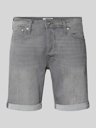 Jack & Jones Regular Fit Jeansshorts im 5-Pocket-Design Modell 'RICK' Hellgrau 2