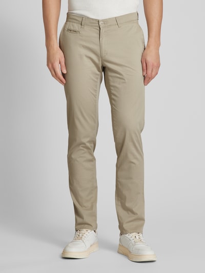 Brax Slim fit chino met Franse steekzakken, model 'FABIO' Camel - 4