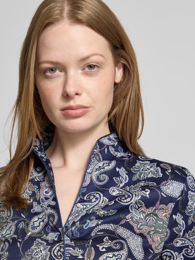 Christian Berg Woman Overhemdblouse met knoopsluiting Donkerblauw - 3