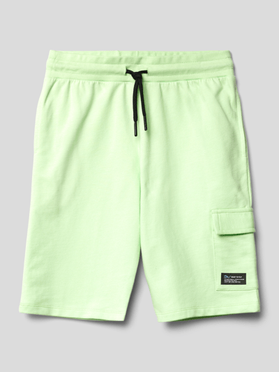 Staccato Sweatshorts met labelprint Lichtgroen - 1