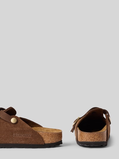 Birkenstock Slipper aus echtem Leder Modell 'Blair' Dunkelbraun 2