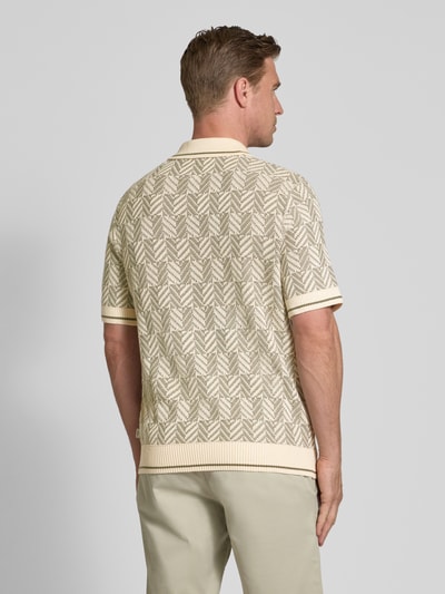 Jack & Jones Premium Regular fit poloshirt met labeldetail, model 'CODY' Zand - 5