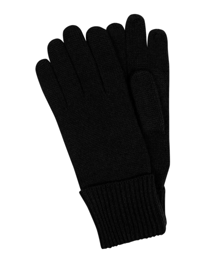 Christian Berg Woman Handschuhe aus Kaschmir Black 1