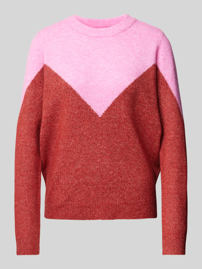 Vero Moda Strickpullover mit Rundhalsausschnitt Pink 2