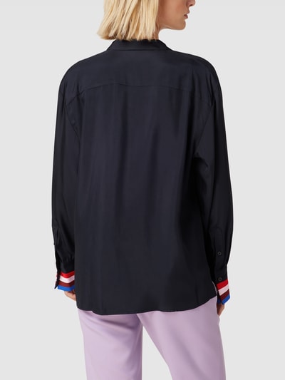 Tommy Hilfiger Bluse mit Knopfleiste Modell 'VIS POP' Marine 5