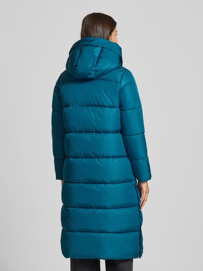 SAVE THE DUCK Płaszcz pikowany o kroju regular fit z wpuszczanymi kieszeniami model ‘Colette’ Petrol 5