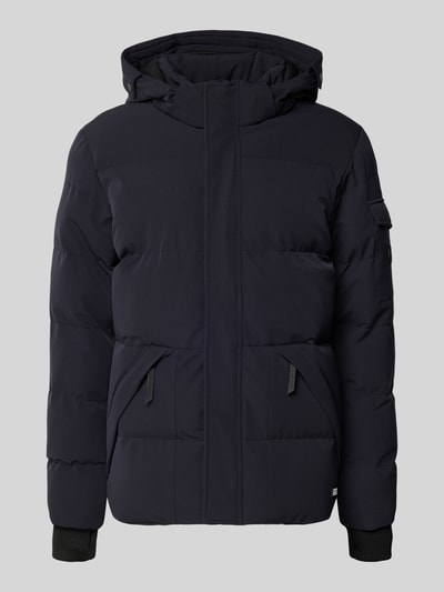 CARS JEANS Kurtka pikowana z kapturem model ‘CAMDEN’ Granatowy 2