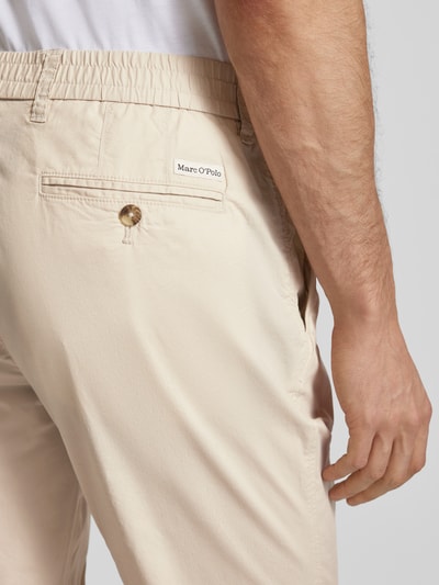 Marc O'Polo Tapered Fit Chino aus Baumwoll-Mix Model 'MOROT JOGGER' Beige 3