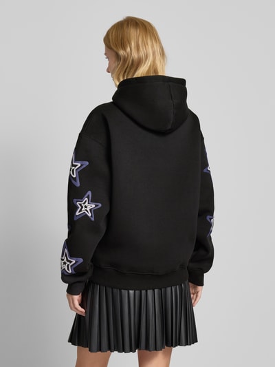 LOVE SCARS Hoodie mit Label-Print Black 5