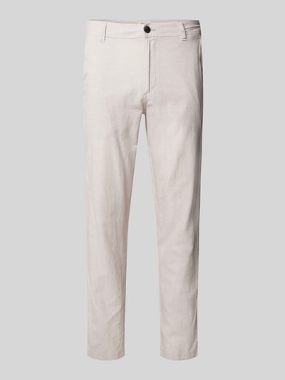 Jack & Jones Tapered fit chino met steekzakken, model 'STACE' Offwhite gemêleerd - 2