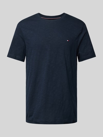 Tommy Hilfiger T-shirt met labelstitching Marineblauw - 1