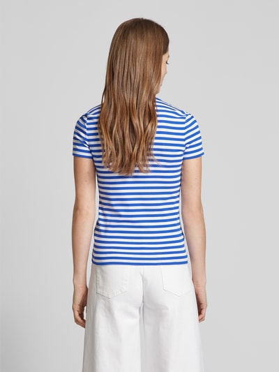 Lauren Ralph Lauren T-Shirt mit Label-Stitching Modell 'ALLI' Hellblau 5