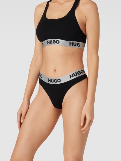 HUGO String met labeldetail, model 'SPORTY' Grafiet - 1