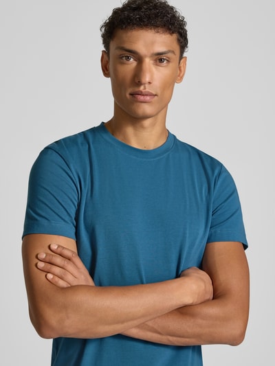 Tom Tailor Slim fit T-shirt van katoenmix
 Oceaanblauw - 3