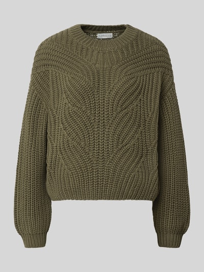 Apricot Strickpullover mit Rundhalsausschnitt Khaki 2