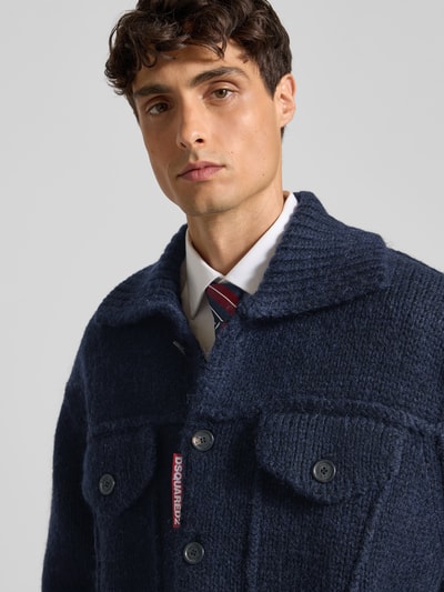 Dsquared2 Strickjacke mit Knopfleiste Dunkelblau 3