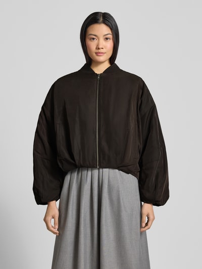 Drykorn Bomberka z wpuszczanymi kieszeniami model ‘BRADDAN’ Czekoladowy 4