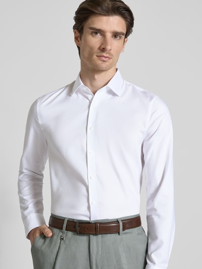 OLYMP No. Six Super slim fit zakelijk overhemd met kentkraag Wit - 3