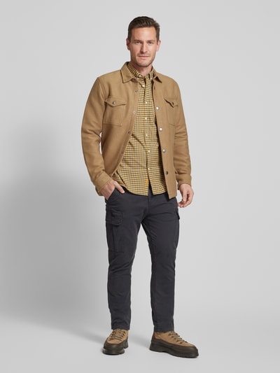 camel active Koszula casualowa o kroju regular fit z kołnierzykiem typu button down Ciemnożółty 1