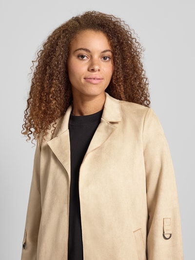Only Regular Fit Mantel mit Velours-Optik Modell 'JOLINE' Sand 3