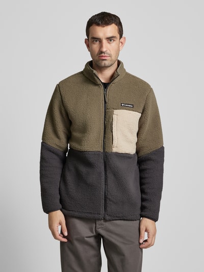 COLUMBIA Sherpa Jacket mit Label-Patch Oliv 4