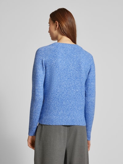 Vero Moda Gebreide pullover met lange mouwen, model 'DOFFY' Blauw gemêleerd - 5