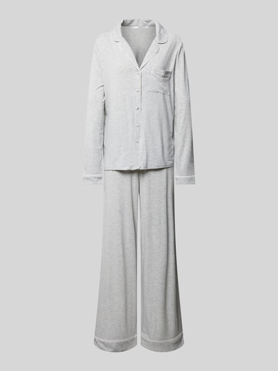 Guess Pyjama mit Label-Stitching Modell 'CARLYN' Hellgrau 1