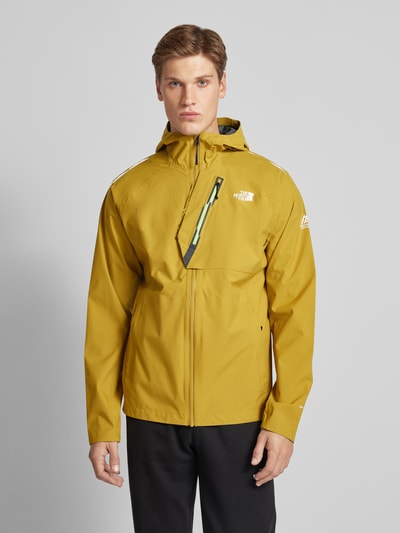 The North Face Regular fit jack met logoprint, model 'ANTORA' Mosterdgeel - 4