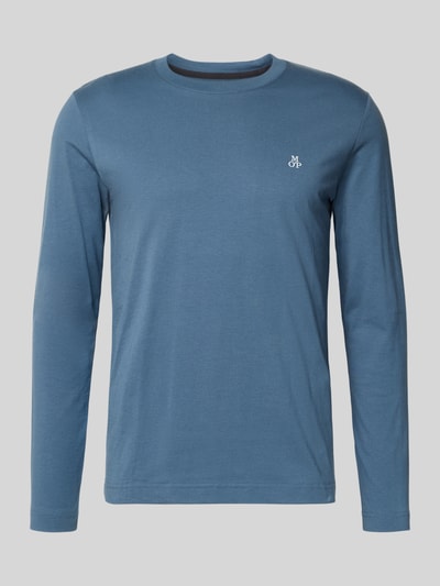 Marc O'Polo Shaped fit shirt met lange mouwen van puur katoen Petrol - 2